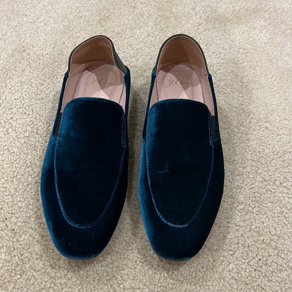 J.CREW Teal Convertible Smoking Slipper. Size 7 - Picture 2 of 9